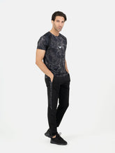 Dri-Fit Full Camouflage Short Sleeve T-shirt - Black/Gray